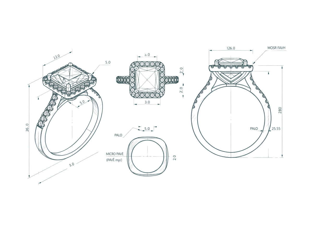 Blueprint of fine jewelry